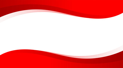 Abstract business banner background with red modern curve. Vector illustration