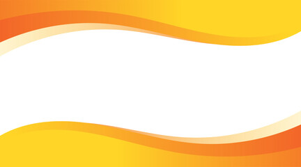 Abstract business banner background with orange modern curve. Vector illustration