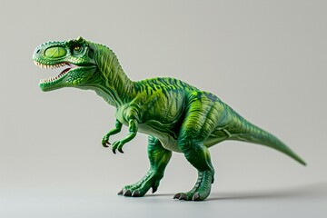 Tyrannosaurus Dinosaur on a white background,dinosaur toy - obrazy, fototapety, plakaty