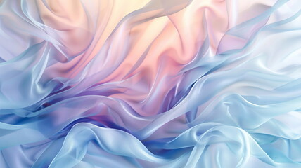 Multi color pastel silk satin fabric abstract background.