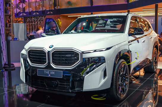 White The BMW XM. Thailand, Bangkok 07 april 2024