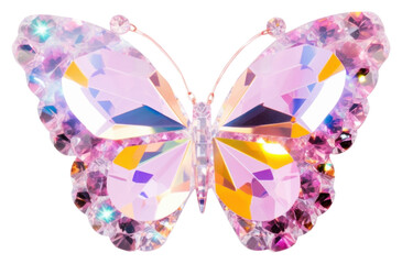 PNG Butterfly jewelry white background accessories - obrazy, fototapety, plakaty