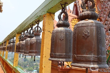 Old Buddhist bell at a Thai temple