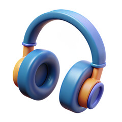 Technology 3D icon, headphone 3d icon
