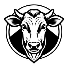 cow head vector