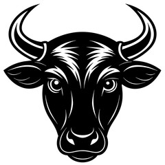 Cow Head Silhouette Icon