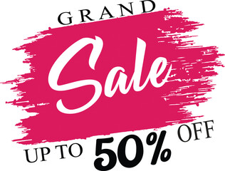 Grand sale 50% off