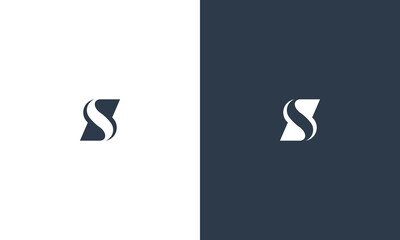 letter S monogram logo design vector illustration