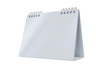 3 RENDER , Blank Calendar mock up on isolated transparent background . Space for text