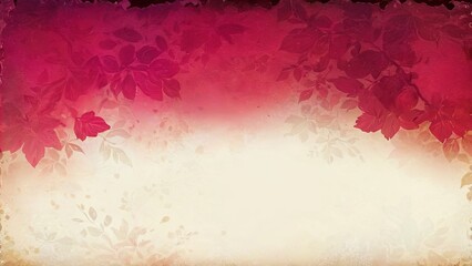 Romantic Floral Gradients with Blossoms Background