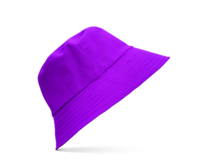 purple bucket hat isolated PNG transparent