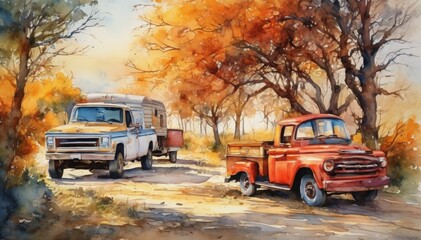 Watercolor Car