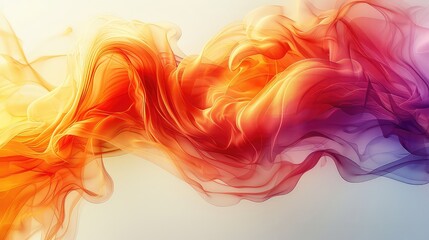 Abstract smoke fractal texture on white background