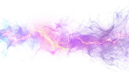 Fototapeta premium pastel fantasy lightning spark on white background
