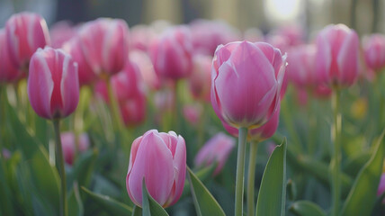 Fototapeta premium pink tulip