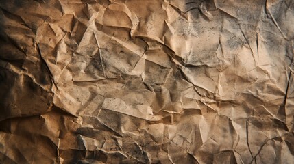 Vintage Texture Large Halftone Crumpled Paper with Transparent Background