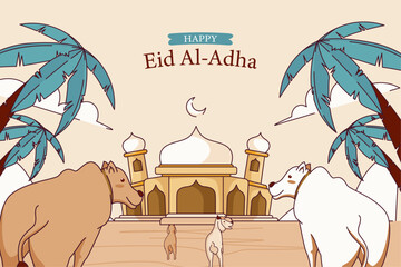 Background Happy Eid Al-Adha