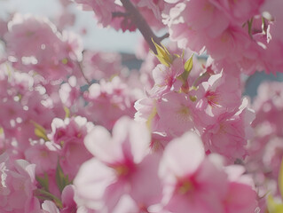 Exquisite Sakura Cherry Blossom: Vibrant Macro Floral Beauty in High Definition