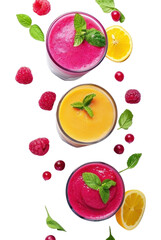 Naklejka premium PNG Smoothies recipe beverage dessert ketchup