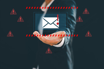 Email Intrusion Notification Hacking Danger information Internet spam email
