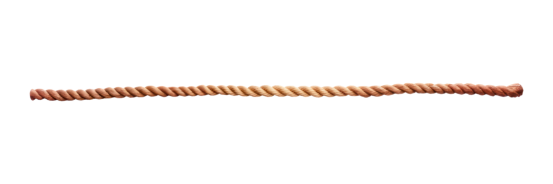PNG A long rope white background durability strength