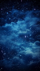 Night sky with stars and galaxy in outer space - 784953831