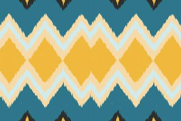 Ethnic abstract ikat art. Aztec ornament print. geometric ethnic pattern seamless  color oriental.  Design for background ,curtain, carpet, wallpaper, clothing, wrapping, Batik, vector illustration.