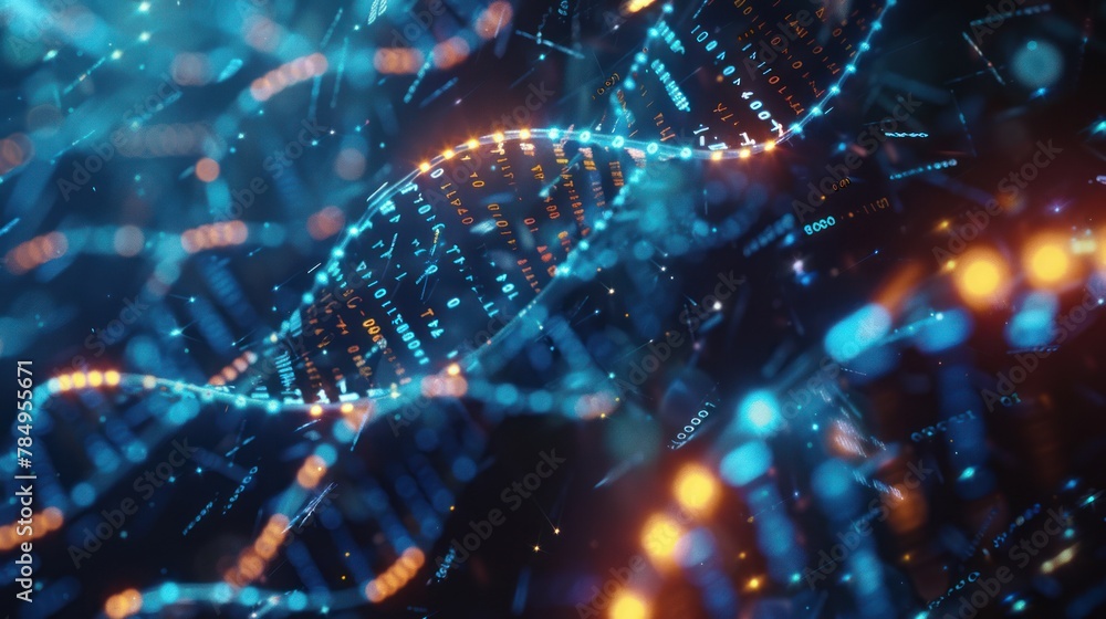 Poster conducting scientists gene editing experiments using crispr-cas9 technology to modify the dna of org