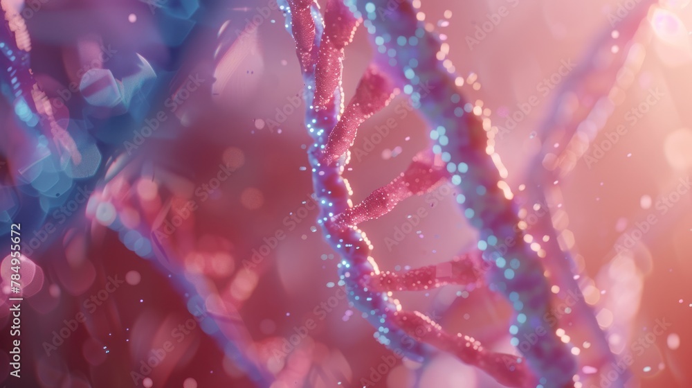 Poster conducting scientists gene editing experiments using crispr-cas9 technology to modify the dna of org