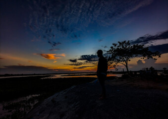 couple at sunset