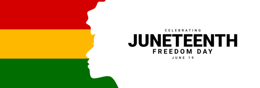 Juneteenth Day. Emancipation or Freedom Day. American annual holiday banner. Vector illustration