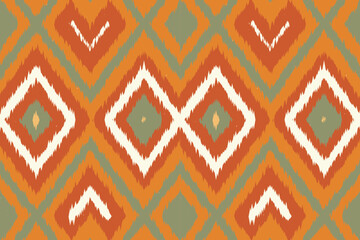 Ethnic abstract ikat art. Aztec ornament print. geometric ethnic pattern seamless  color oriental.  Design for background ,curtain, carpet, wallpaper, clothing, wrapping, Batik, vector illustration.