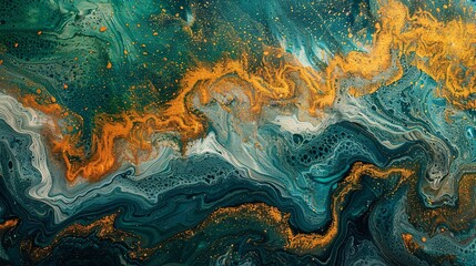 Marine Life Abstracts: Abstract representations of marine life, using colors, shapes, and textures to evoke the essence of oceanic fauna.  - obrazy, fototapety, plakaty
