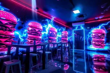 Foto op Plexiglas Explore the fantastical world where the ethereal and fast food intersect , © F@tboy