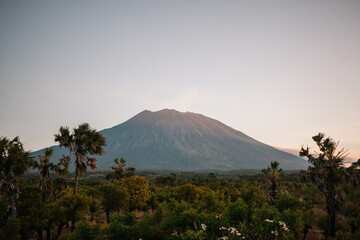 Volcan Agung view