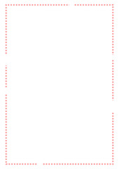 ピンクの点線ラインのシンプルなフレーム