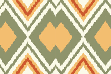 Ethnic abstract ikat art. Aztec ornament print. geometric ethnic pattern seamless  color oriental.  Design for background ,curtain, carpet, wallpaper, clothing, wrapping, Batik, vector illustration.