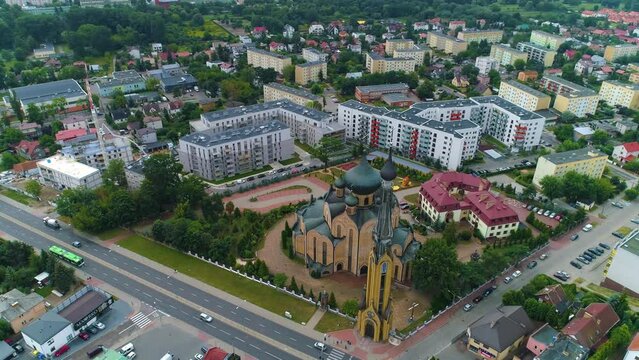 Orthodox Church Bialystok Cerkiew Swietego Ducha Aerial View Poland