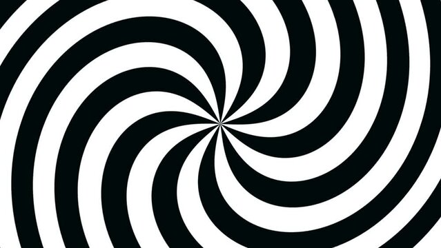 Video background for a transition or luma key. black and white optical illusion
