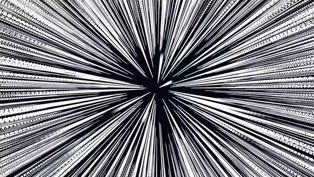 Jumping into hyperspace at light speed then coming back out of hyperspace.