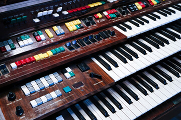  Music player Electronic tone in the retro era.\Music player control board Electronic tone in the...