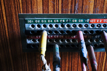 Retro operator's telephone jack socket