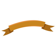 yellow curved ribbon for opening text template