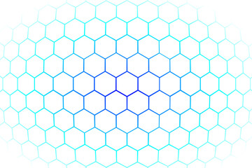 blue and white hexagon background vector free
