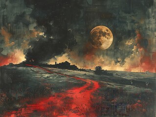 Crimson Path to the Moon