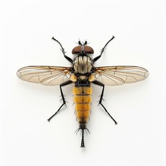 a Dipteran Horsefly on white Background, 