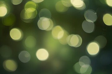 Obraz premium abstract circular green bokeh background, green nature spring and nature light in blurred style, copy space Generative AI