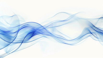 A radiant cornflower blue abstract wave background with a white backdrop.