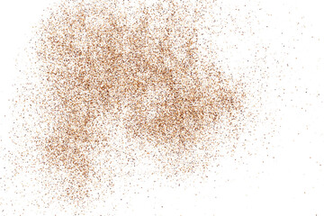 Coffee Color Texture Isolated on White Background. Brown Pattern. Chocolate Shades Confetti. Sand Abstract Backdrop. Vector Illustration, EPS 10.	
