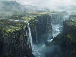 Breathtaking Waterfalls, Iceland